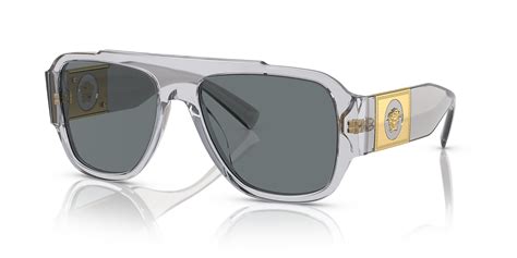 versace blue eyeglasses|transparent versace glasses.